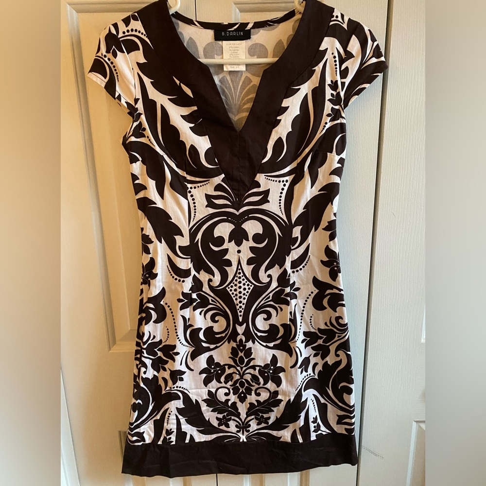 Brown and white dress by B Darlin